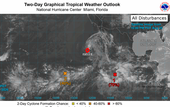 NOAA. Pronóstico a 2 días (click para abrir)