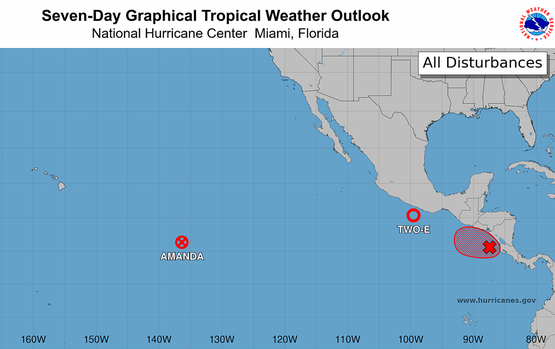 NOAA. Pronóstico a 5 días (click para abrir)